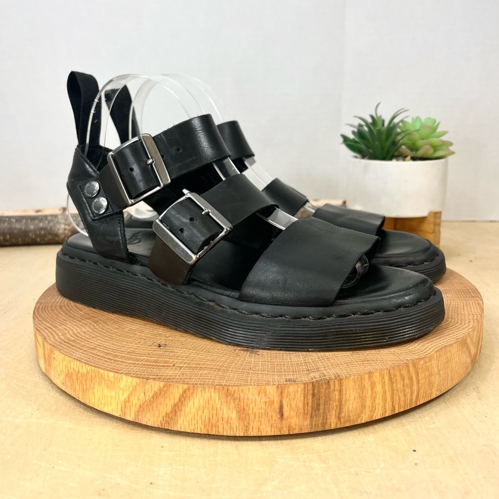 Dr. Martens Gryphon Brando Leather Gladiator Sandals Black – Men’s 7 / Women’s 8